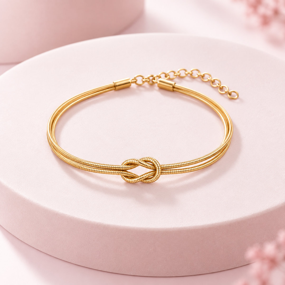 Minimalistisches Knotenarmband