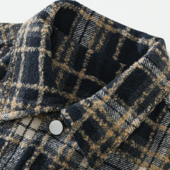 Vintage Amber Checkered Jacket