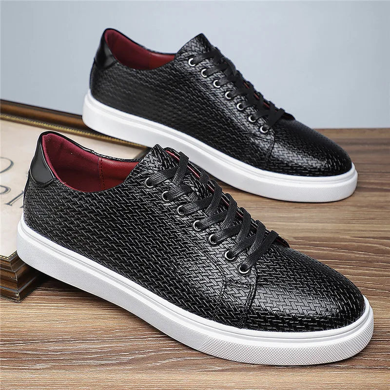 Beaumont Woven Leather Sneakers