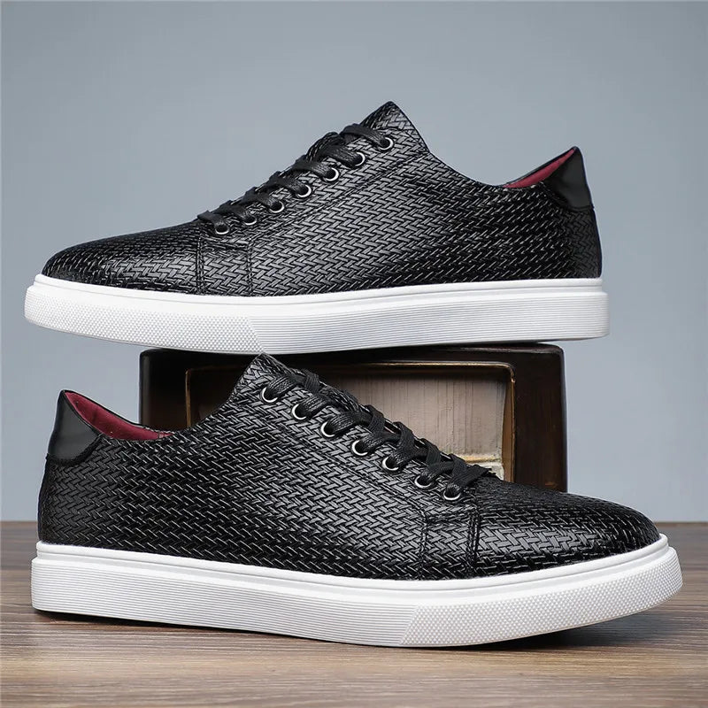Beaumont Woven Leather Sneakers