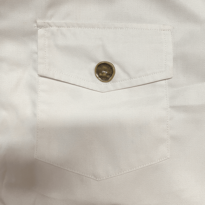 Herren Hemd Kurzarm Slim Fit | Freizeithemd mit Brusttaschen weiß [ Herrenkollektion - Frühling & Sommer '25 - Hemden ] 86 - Herren Hemd Kurzarm Slim Fit Gratti Paris 