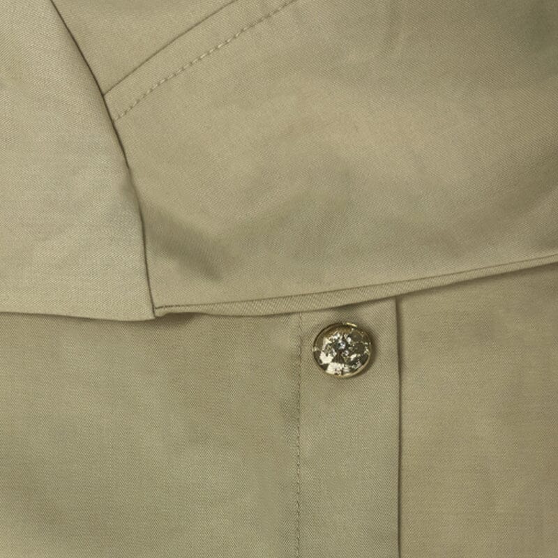 Herren Hemd Stehkragen Slim Fit | Lässiges Sommerhemd kurzarm beige [ Herrenkollektion - Frühling & Sommer '25 - Hemden ] 119 - Herren Hemd Stehkragen Slim Fit Gratti Paris 