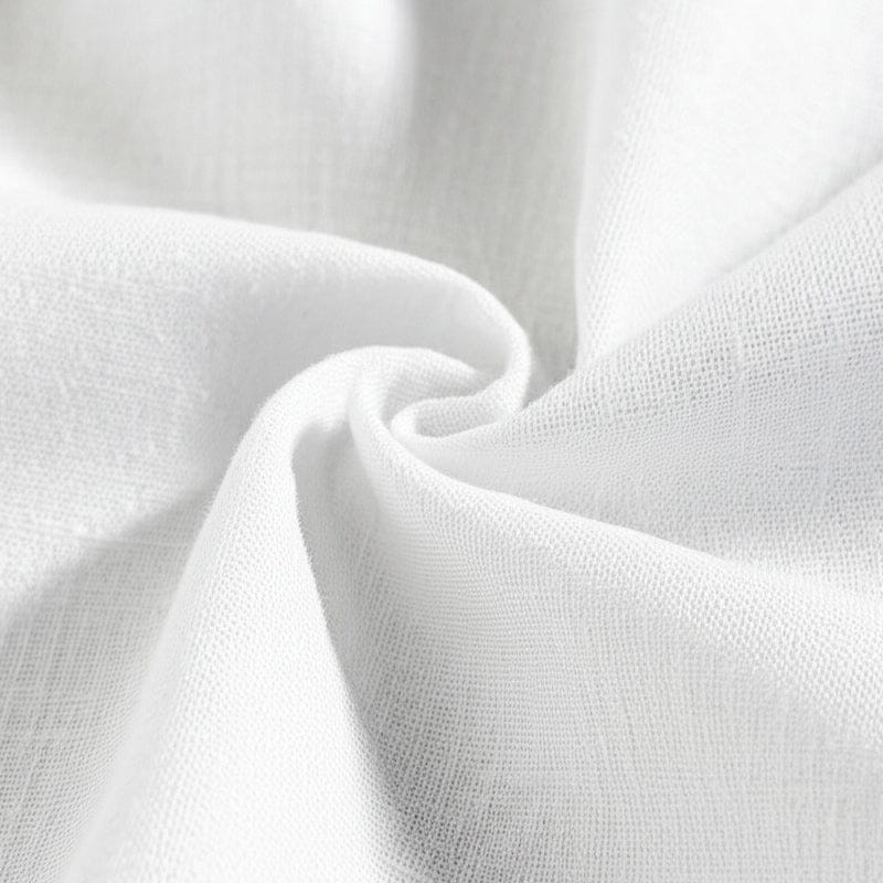 Herren T-Shirt V-Ausschnitt Kurzarm | Lässiges Henley Shirt Leinenoptik weiß [ Herrenkollektion - Frühling & Sommer '25 - Hemden ] 126 - Herren T-Shirt V-Ausschnitt Kurzarm Gratti Paris 